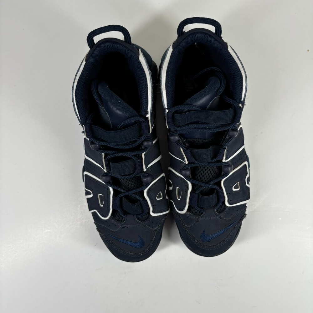 Nike Air More Uptempo GS Size 6Y Women's 7.5 Obsidian Navy/White 415082-401 - Picture 8 of 16